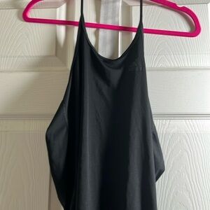 Adidas Women’s Stripe Back Exercise Tank Top - Black, Large